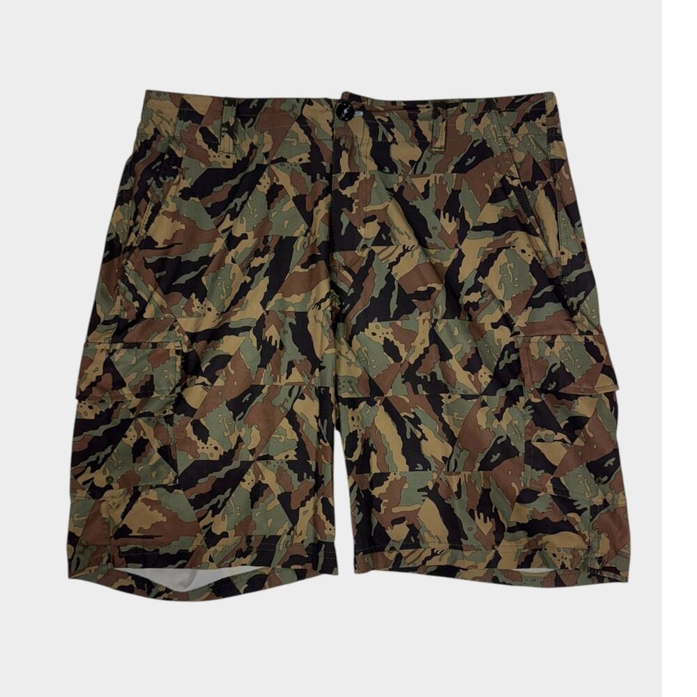 Arizona FLEX Hybrid Cargo Shorts Size 34 Camouflage Polyester Spandex